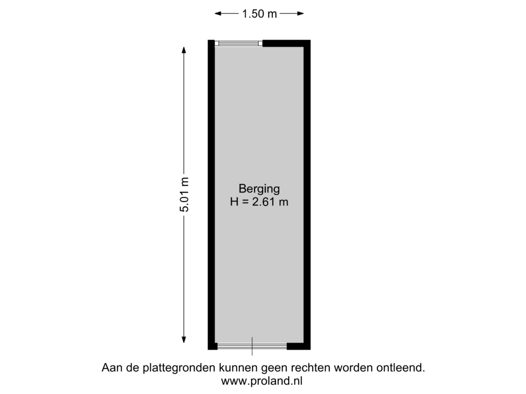 View floorplan of Berging of Nieuwe Damlaan 399