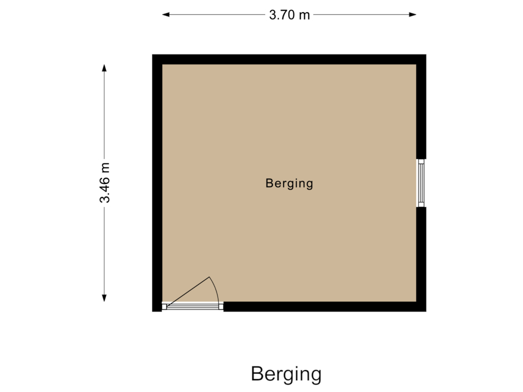 Bekijk plattegrond van Berging van Verdistraat 185