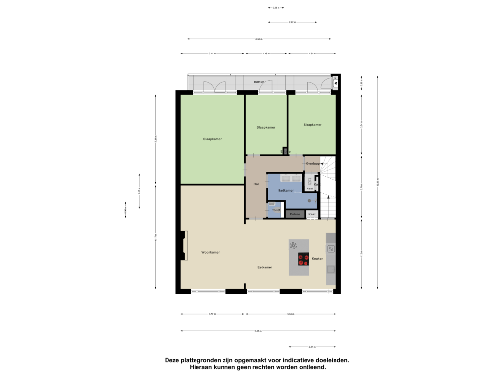 View floorplan of Tweede Verdieping of Victorieplein 39-2