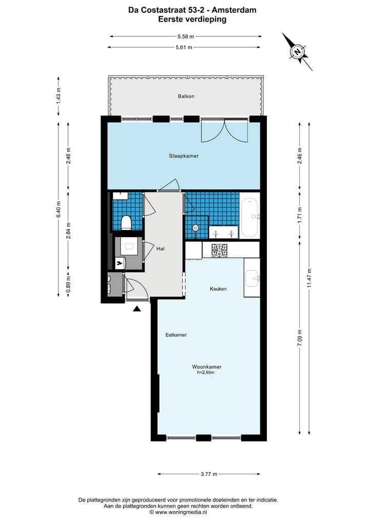 Foto 21 van Da Costastraat 53-2