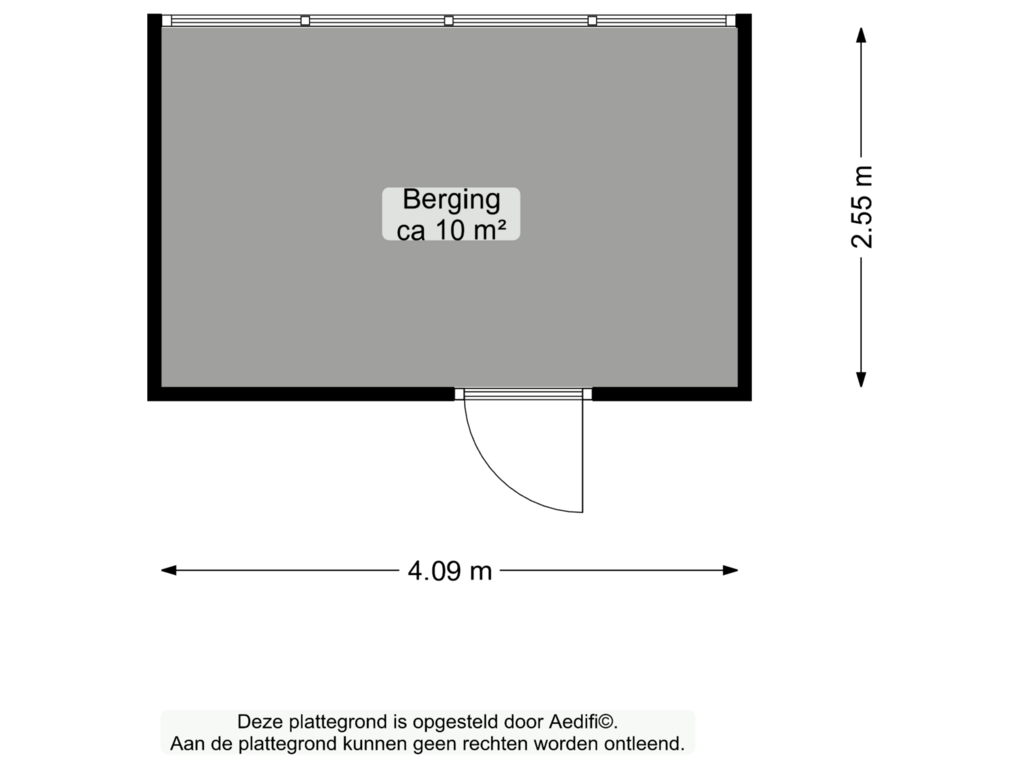 View floorplan of Berging of Kluivingskampenweg 26