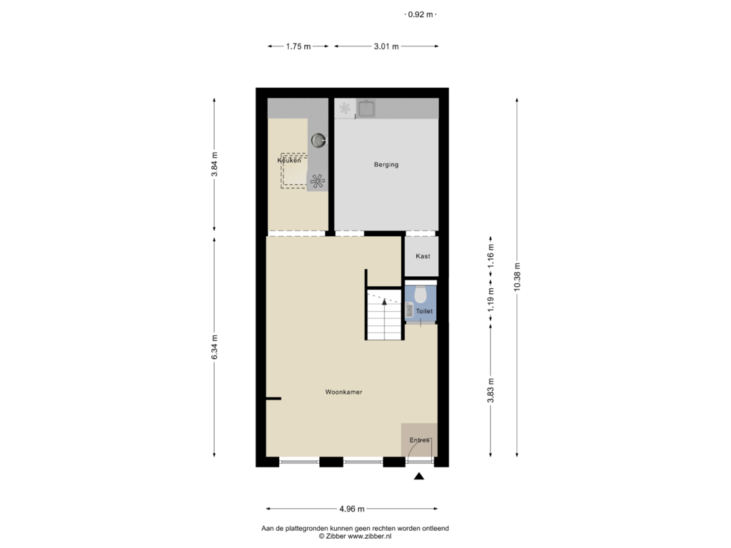 Bekijk plattegrond van Begane Grond van Noordwijkstraat 46