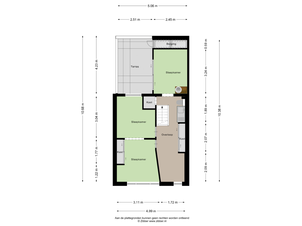 Bekijk plattegrond van Eerste Verdieping van Noordwijkstraat 46