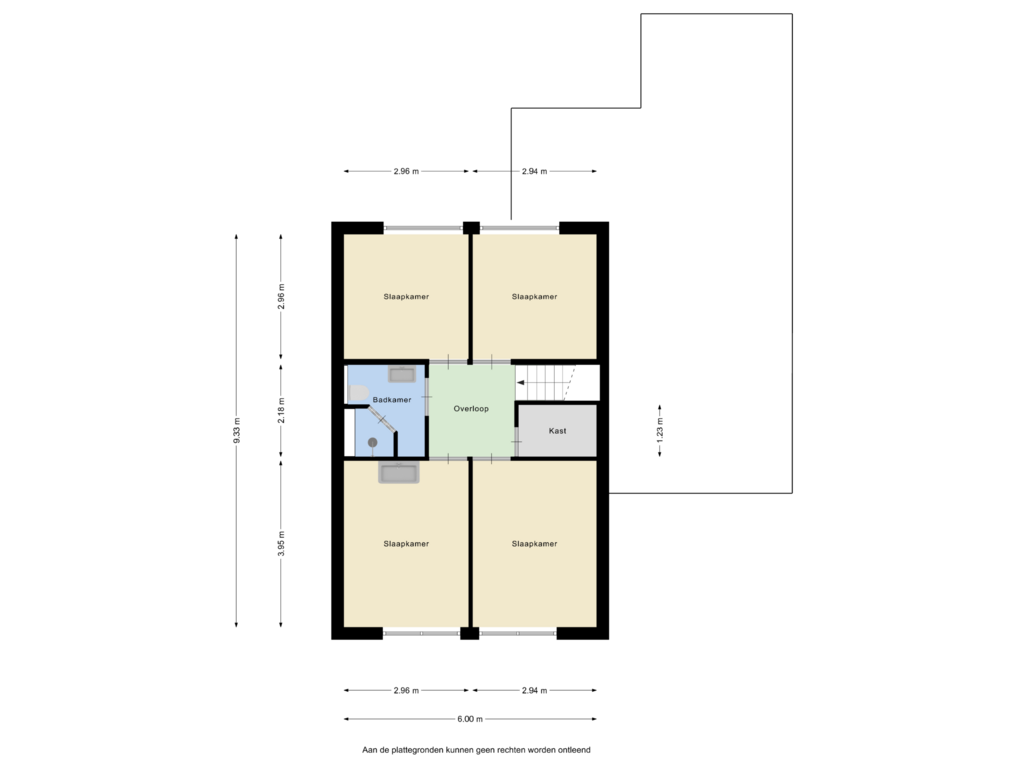 Bekijk plattegrond van Eerste verdieping van Amer 76