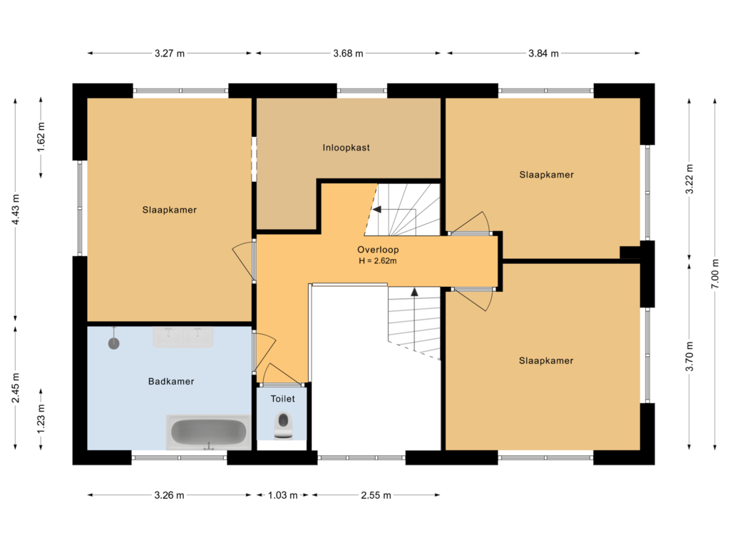 Bekijk plattegrond van Eerste verdieping van Ernest Shackletonstraat 14