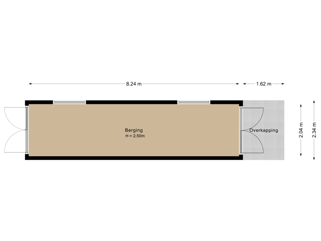 Bekijk plattegrond van Berging van Ernest Shackletonstraat 14