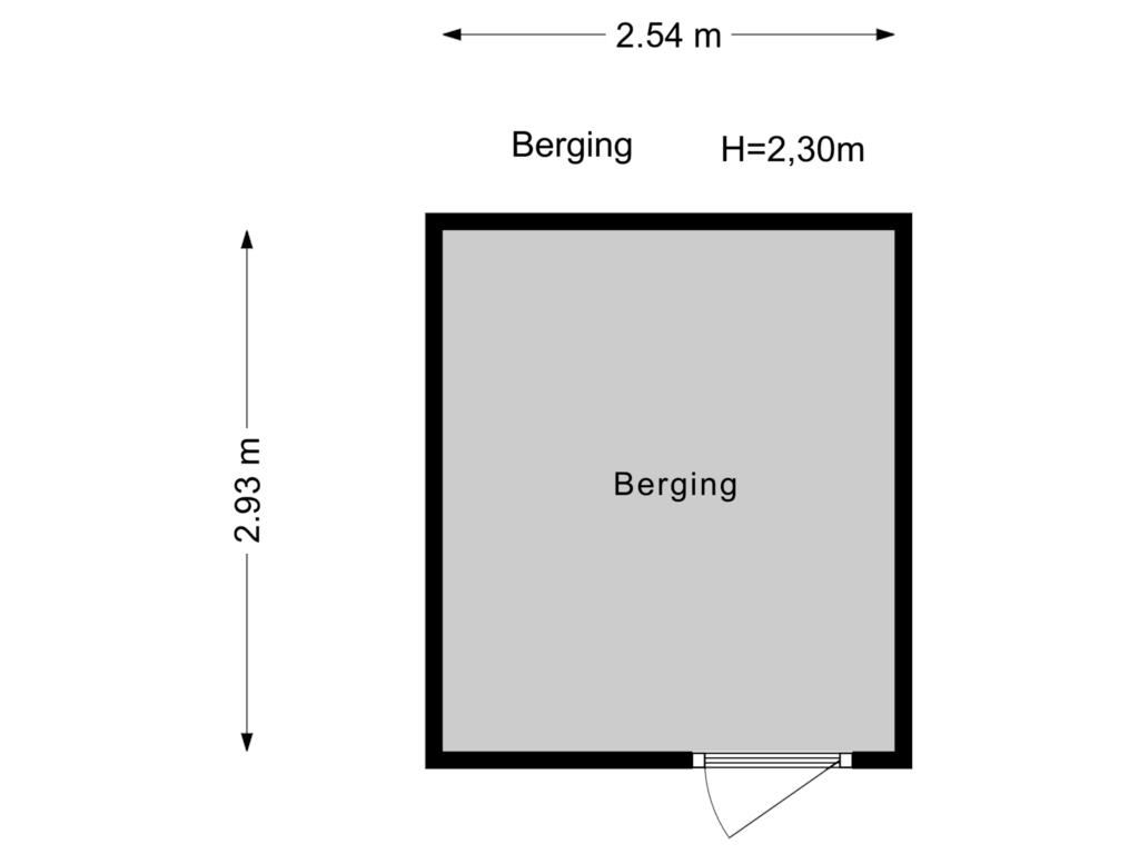 Bekijk plattegrond van Berging van Jutphaasstraat 4