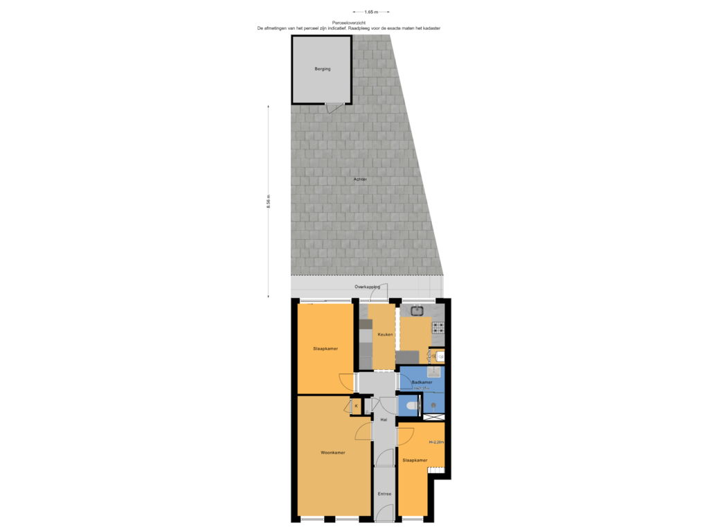 Bekijk plattegrond van Perceeloverzicht van Jutphaasstraat 4