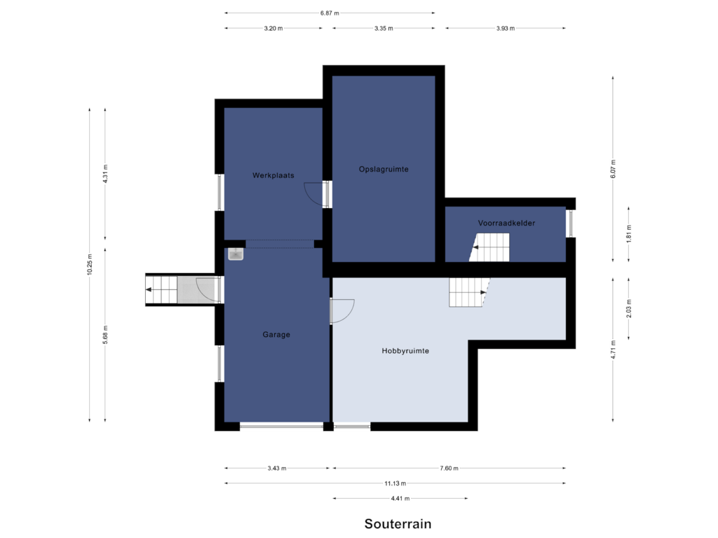 Bekijk plattegrond van Souterrain van Leropperweg 26