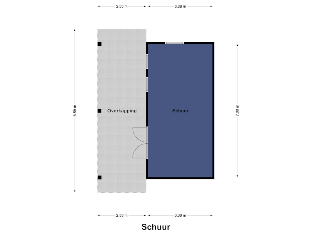 Bekijk plattegrond van Schuur van Leropperweg 26