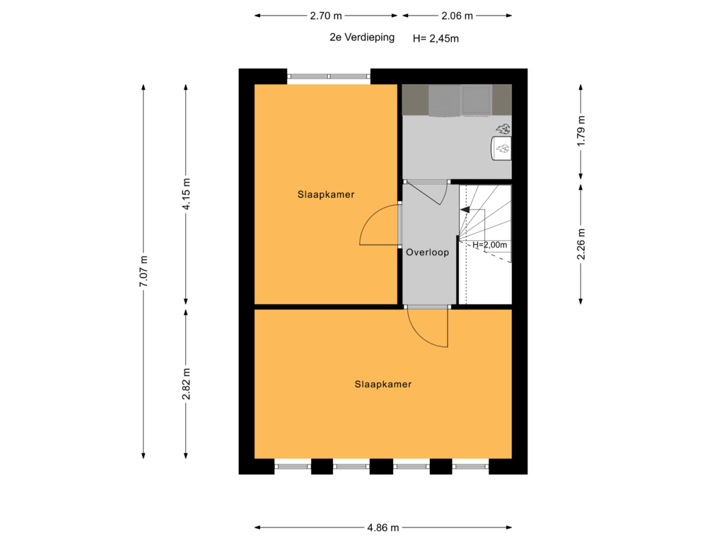 Bekijk plattegrond van 2e Verdieping van Snoekbaarssingel 10