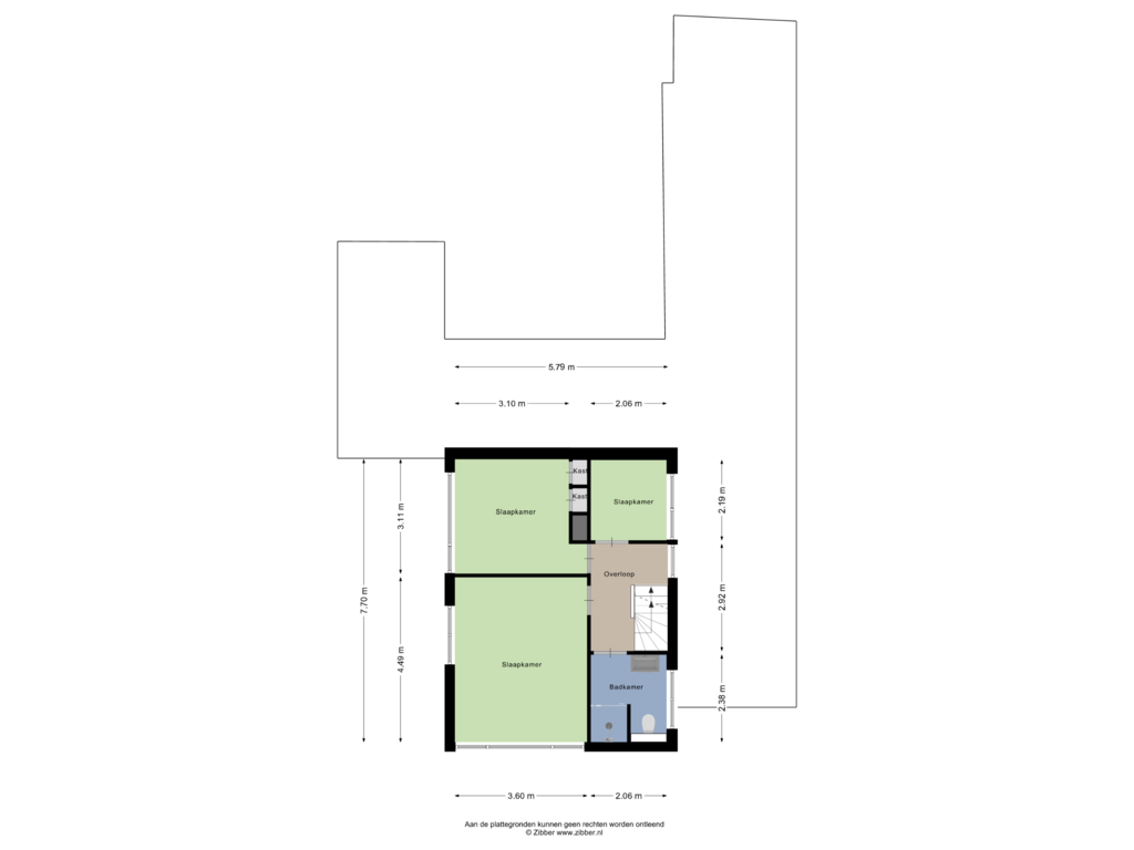 Bekijk plattegrond van Eerste Verdieping van Kastanjelaan 32