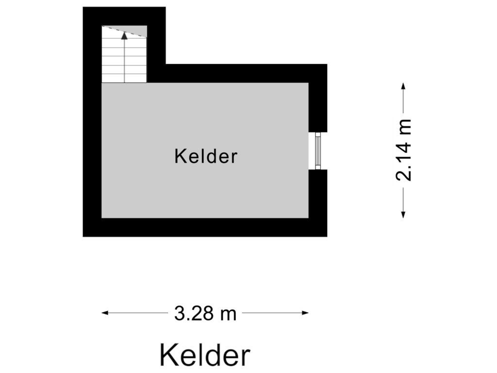 Bekijk plattegrond van Kelder van Langstraat 111