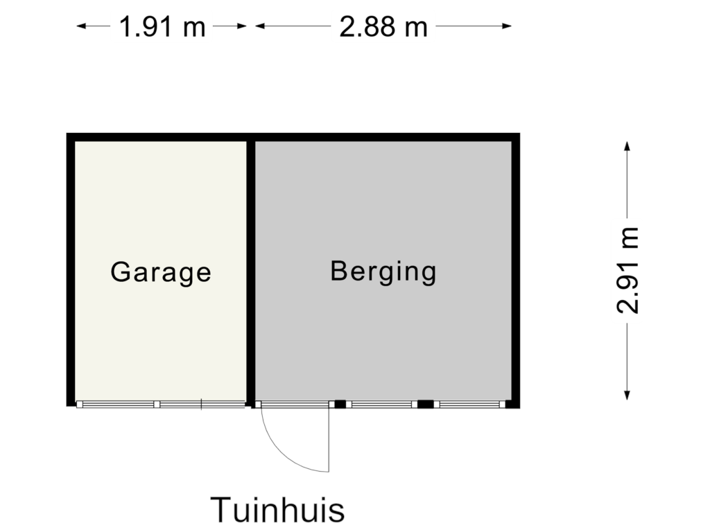 Bekijk plattegrond van Berging 1 van Langstraat 111