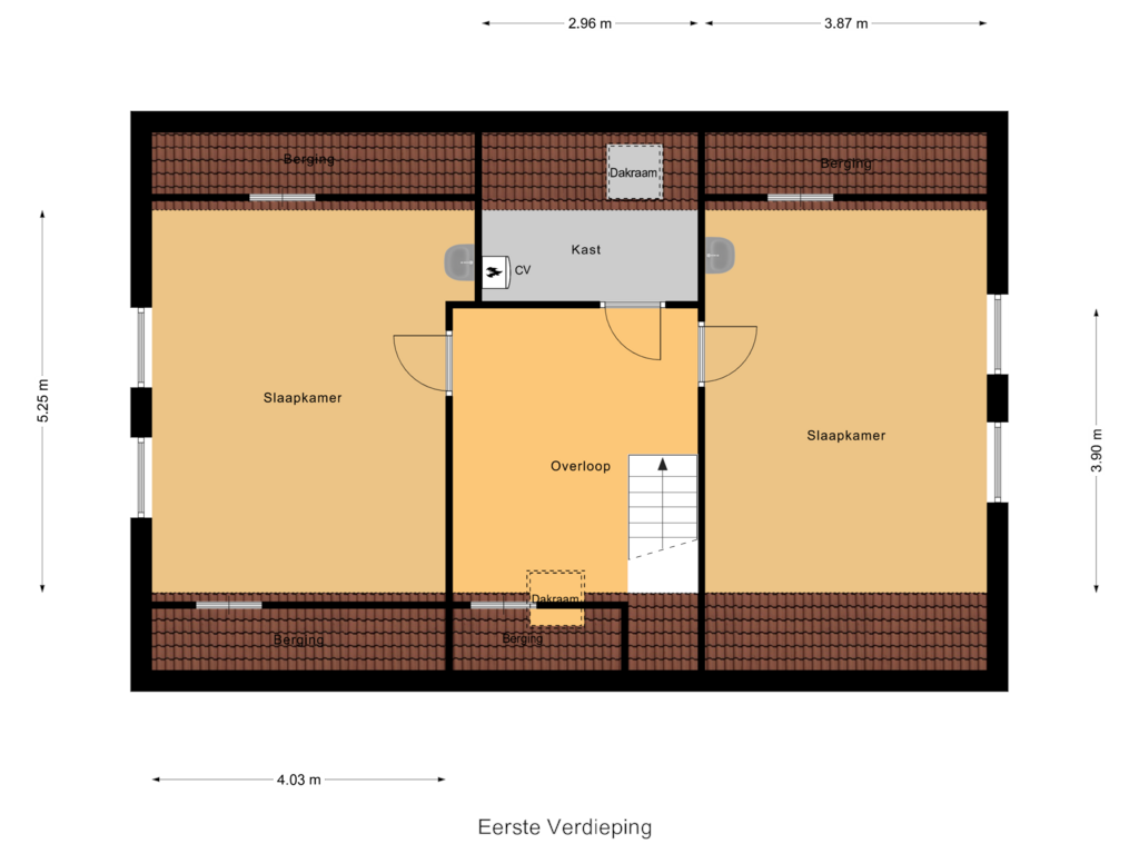 View floorplan of Eerste Verdieping of De Kempkes 6