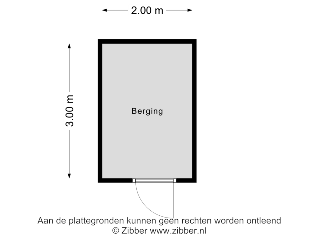 Bekijk plattegrond van Berging van Snelfilterweg 117