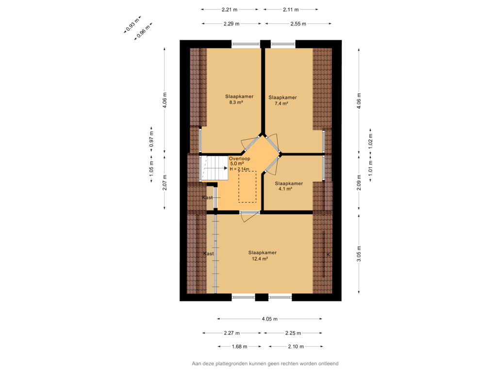 Bekijk plattegrond van Eerste verdieping  van Parkstraat 36