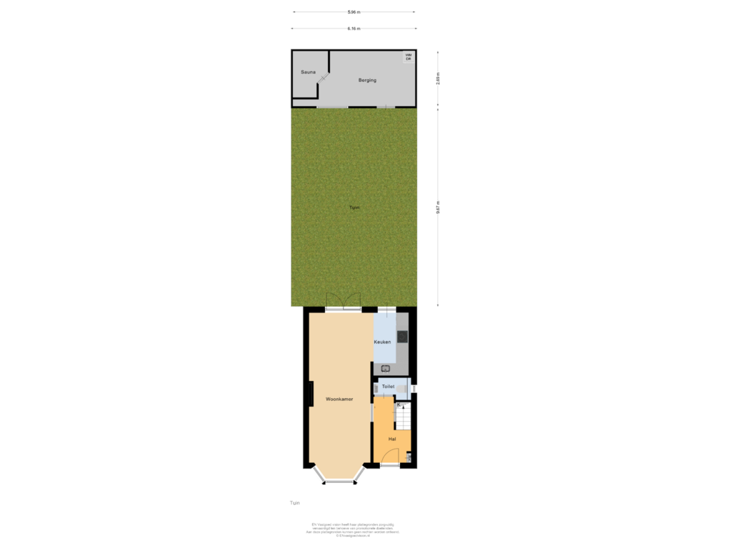 Bekijk plattegrond van Tuin van Eendrachtstraat 11