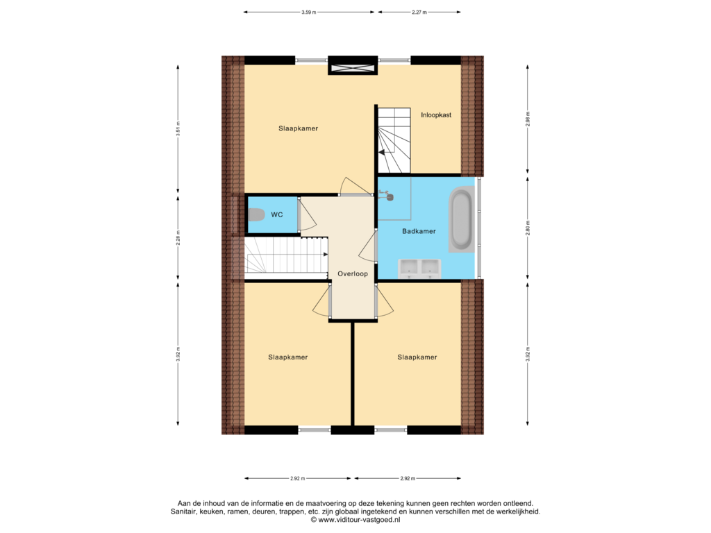 Bekijk plattegrond van Eerste verdieping van Heerma van Vossstraat 55-C