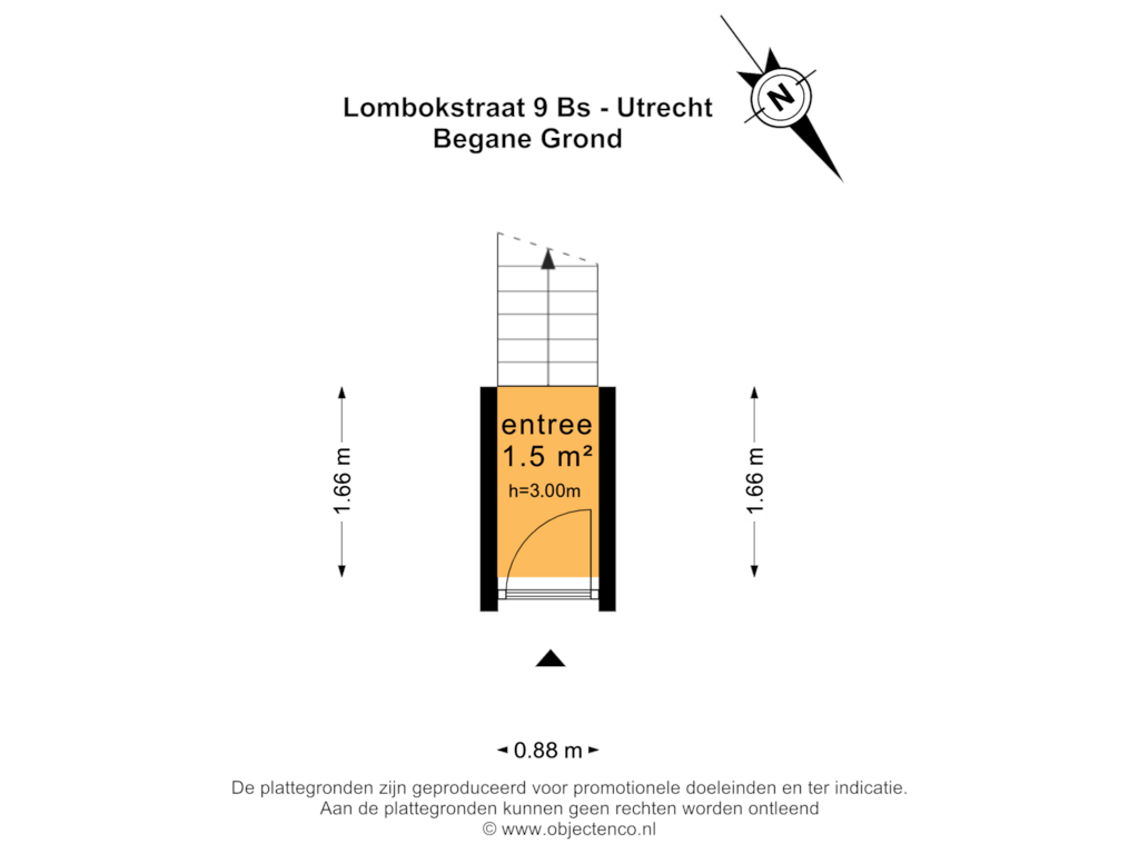 Bekijk plattegrond van BEGANE GROND van Lombokstraat 9-BS