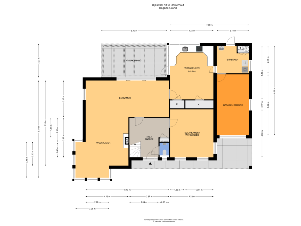 View floorplan of Begane Grond of Dijkstraat 18