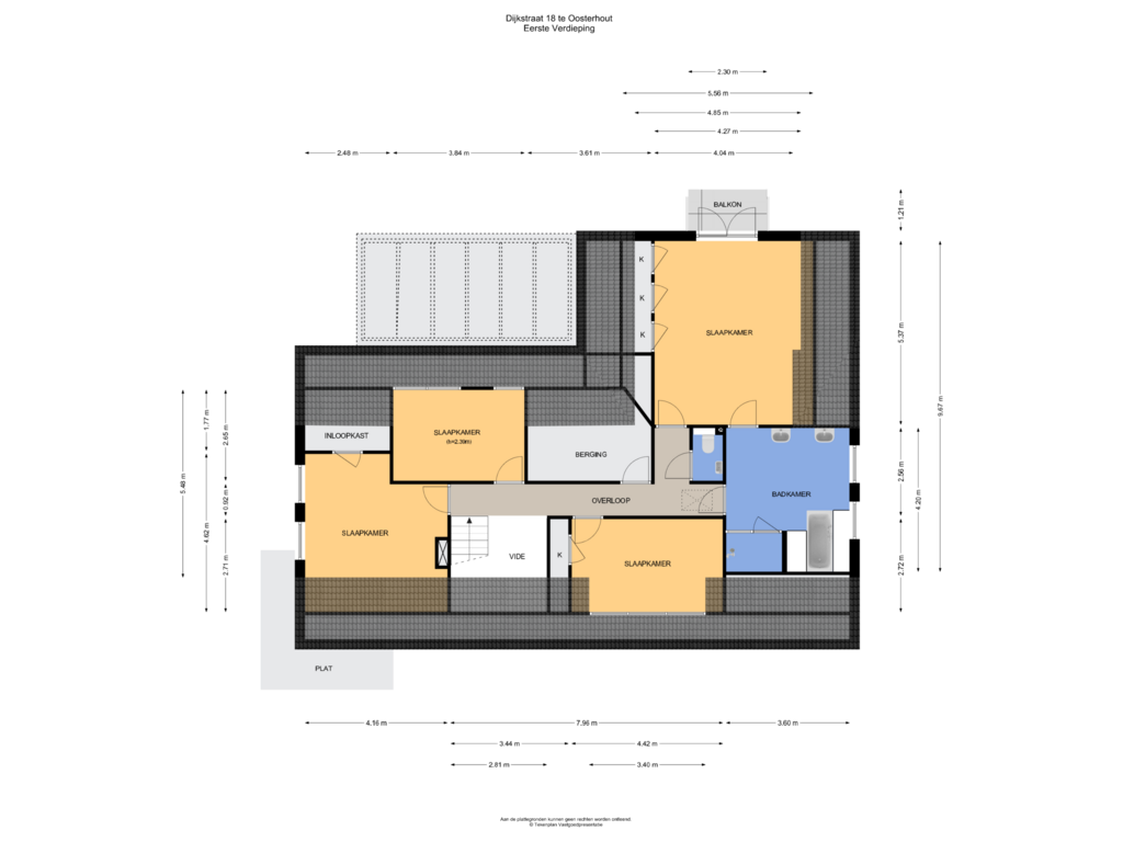 View floorplan of Eerste Verdieping of Dijkstraat 18