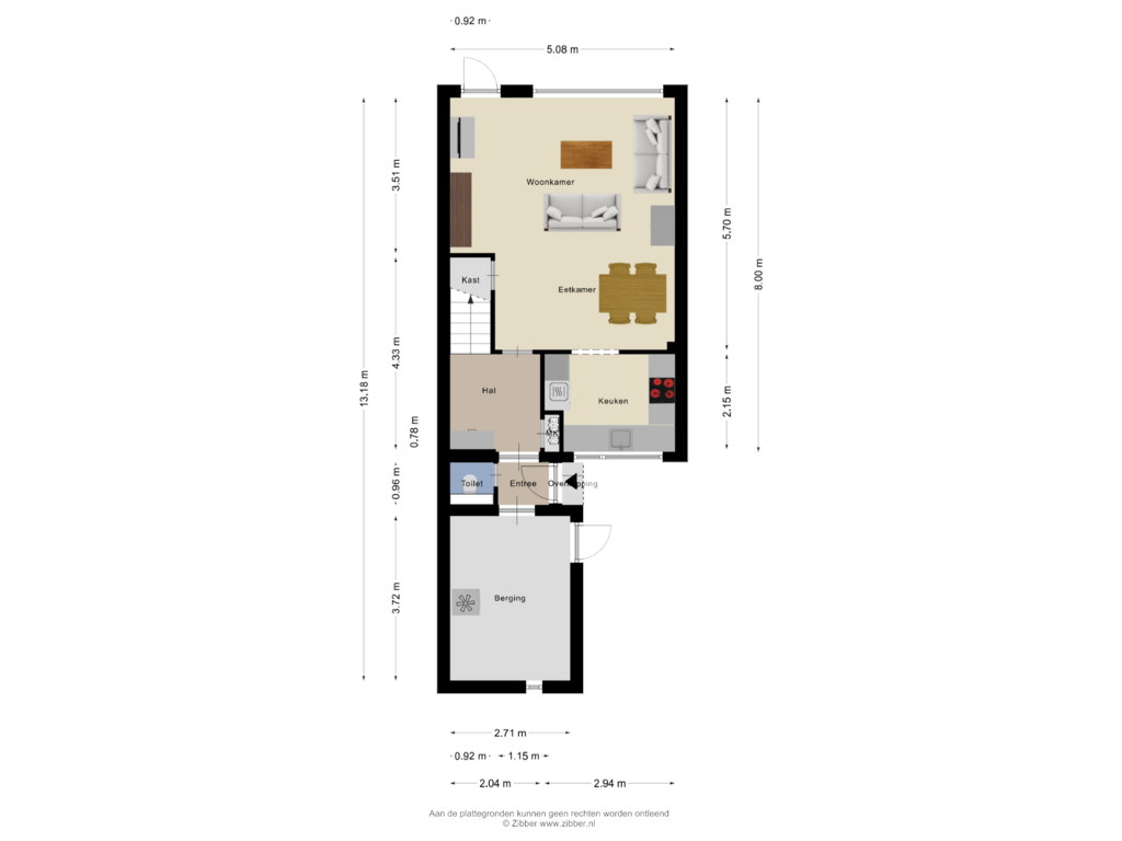 Bekijk plattegrond van Begane Grond van Eleolietdijk 91