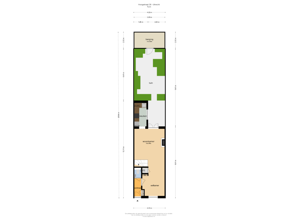 Bekijk plattegrond van TUIN van Hoogstraat 38