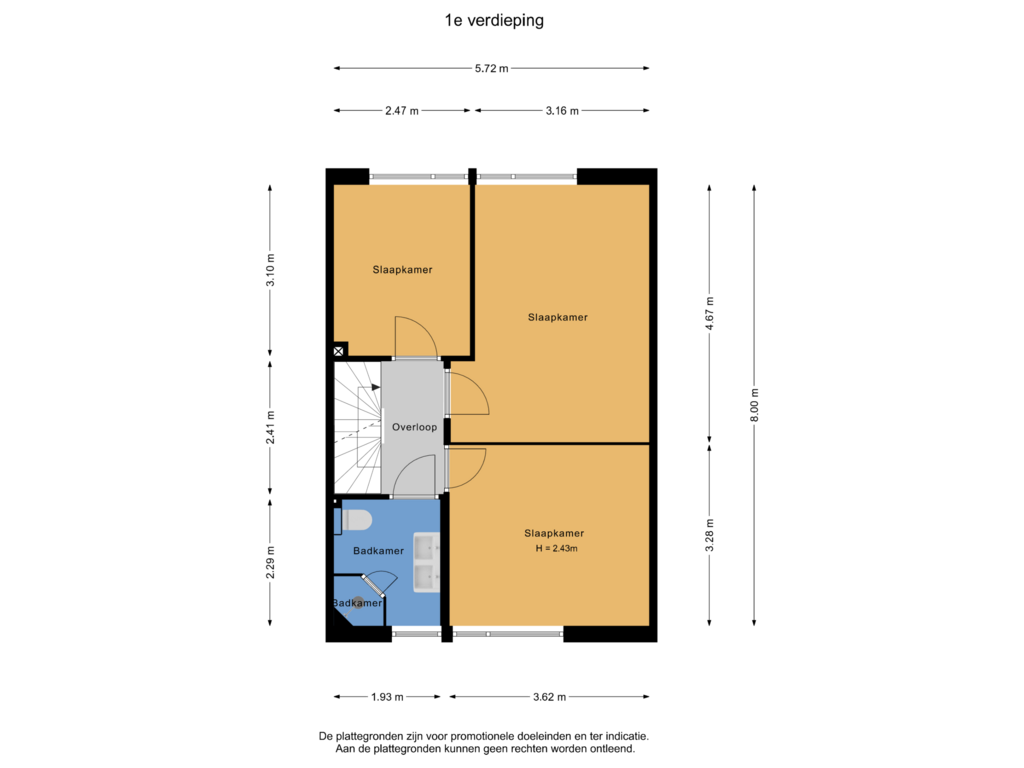 Bekijk plattegrond van 1e verdieping van Labriehof 6