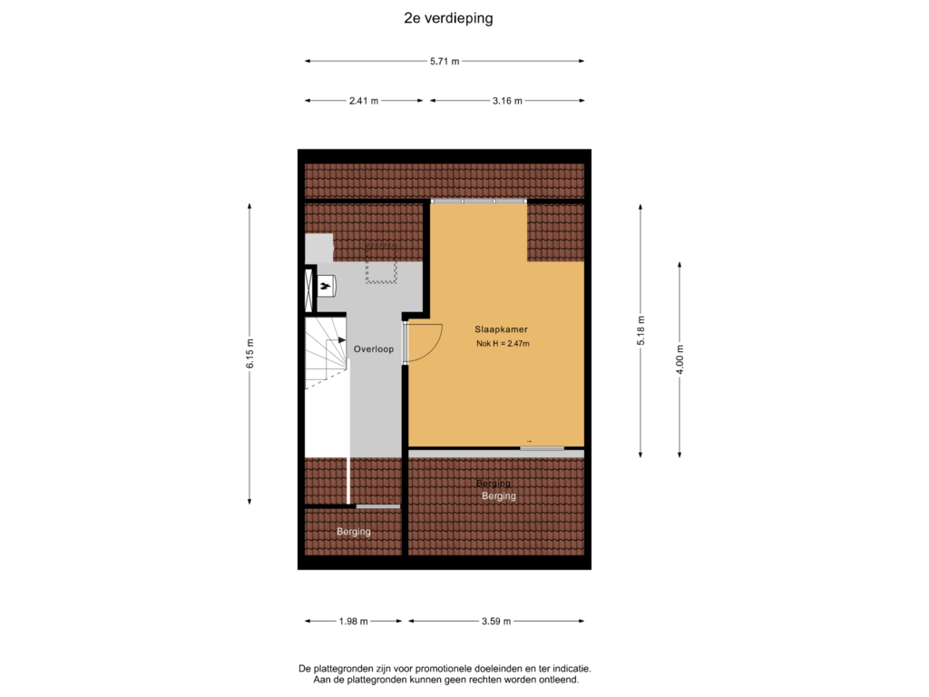 Bekijk plattegrond van 2e verdieping van Labriehof 6