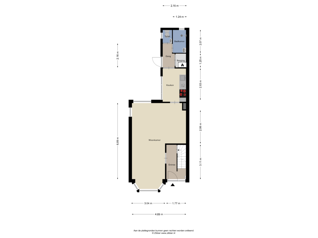 Bekijk plattegrond van Begane Grond van Jacob van Heemskerkstraat 20