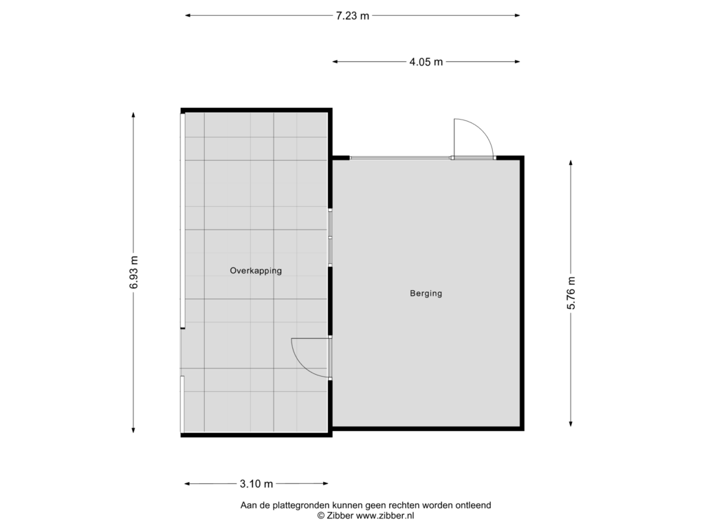 Bekijk plattegrond van Berging van Jacob van Heemskerkstraat 20