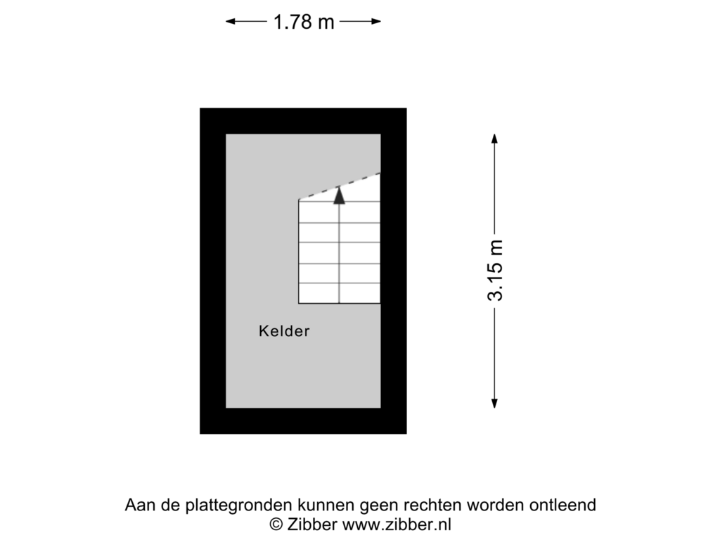 Bekijk plattegrond van Kelder van Jacob van Heemskerkstraat 20