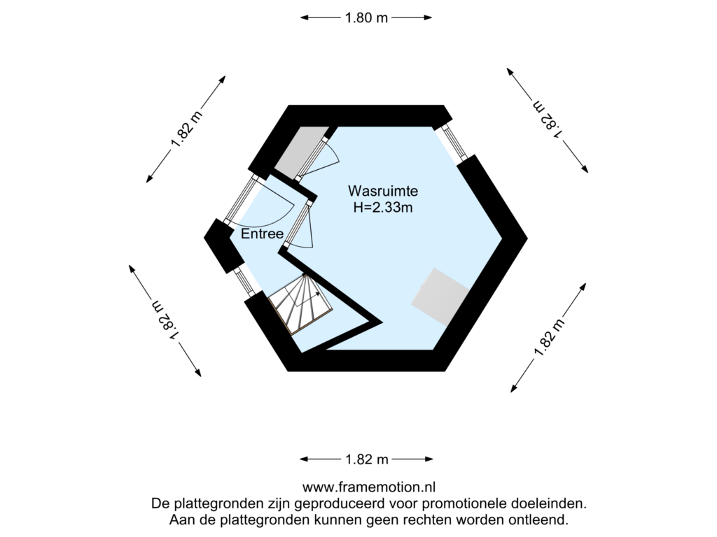 View floorplan of Verdieping 1 of Overblaak 65