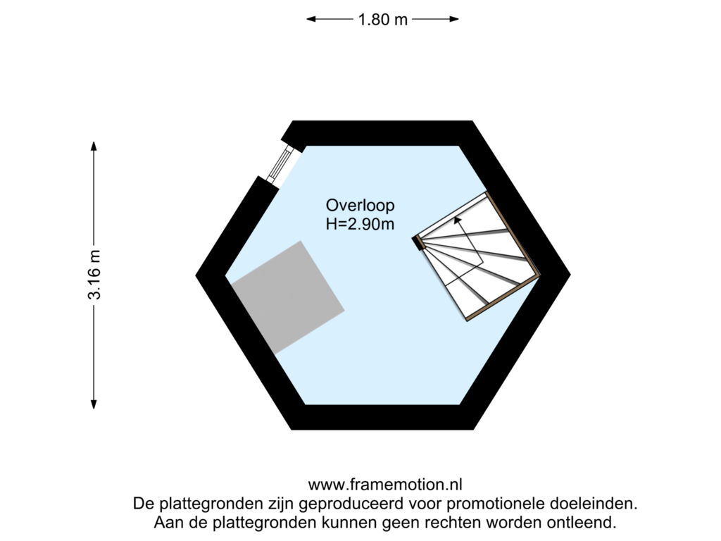 View floorplan of Verdieping 2 of Overblaak 65