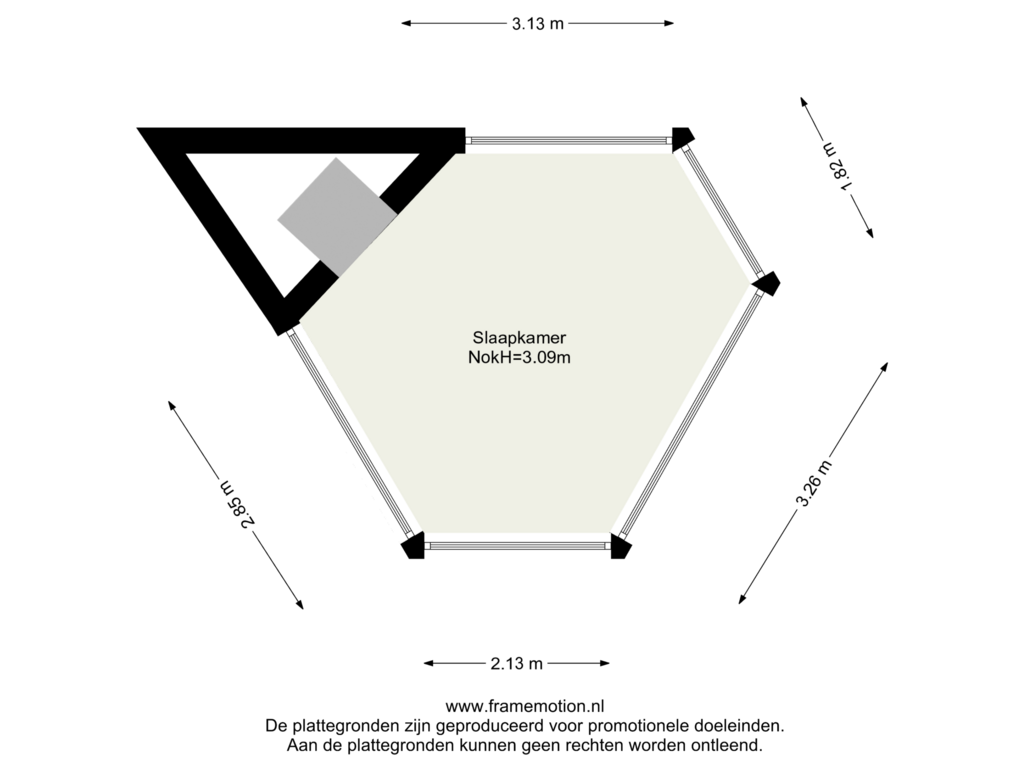 View floorplan of Verdieping 5 of Overblaak 65