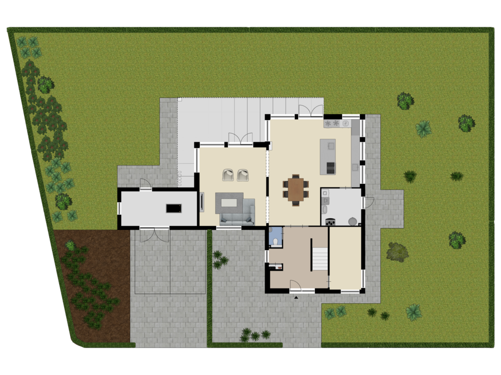 Bekijk plattegrond van Begane grond _Tuin van Blanckesteyn 2