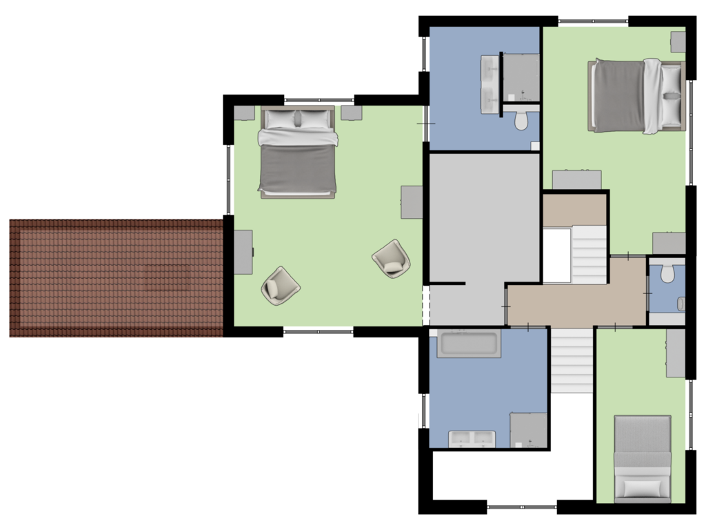 Bekijk plattegrond van 1e verdieping van Blanckesteyn 2