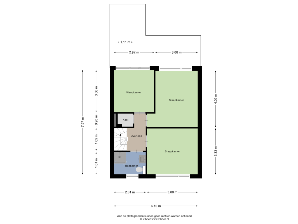 Bekijk plattegrond van Eerste Verdieping van Pinksterblom 11