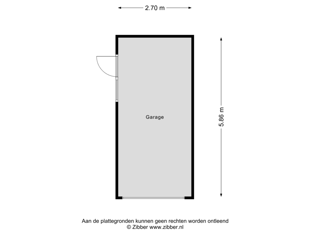 Bekijk plattegrond van Garage van Pinksterblom 11