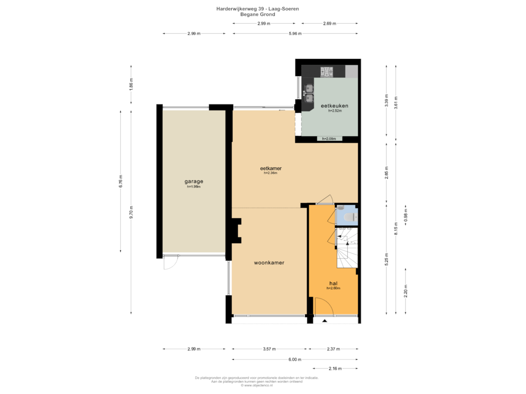 Bekijk plattegrond van BEGANE GROND van Harderwijkerweg 39