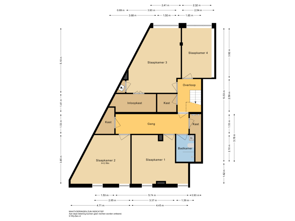 Bekijk plattegrond van Souterrain van Rochussenstraat 105-C