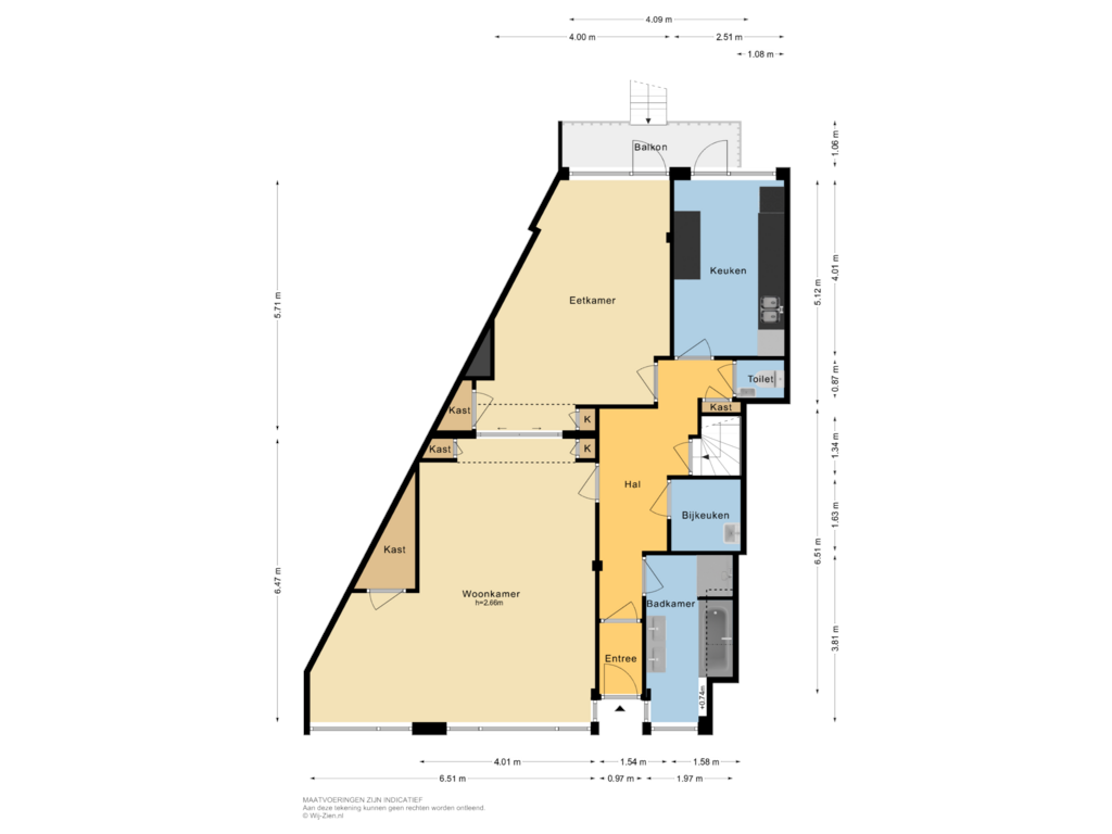 Bekijk plattegrond van Begane Grond van Rochussenstraat 105-C