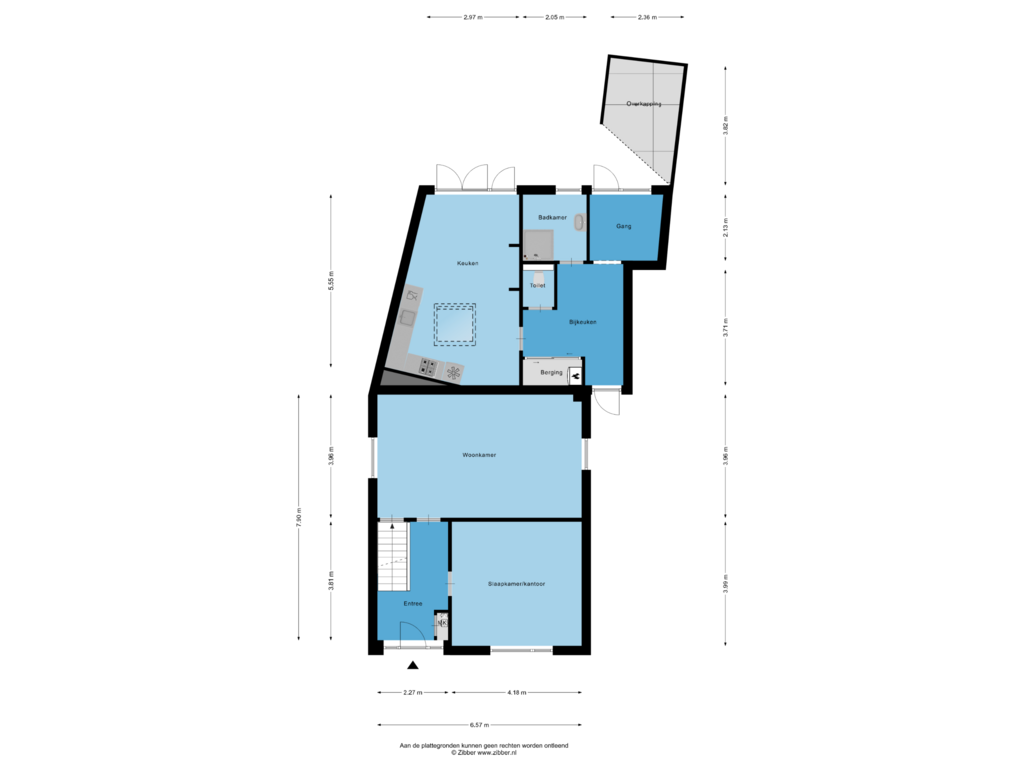 View floorplan of Begane Grond of Mierdseweg 25