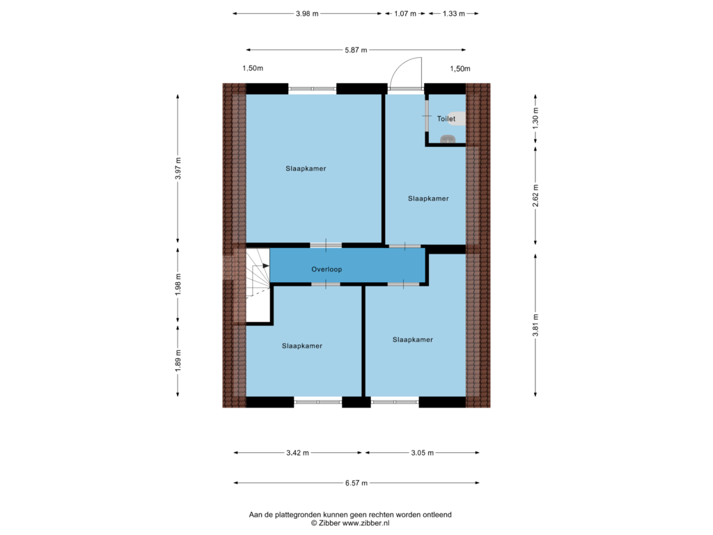 View floorplan of Eerste Verdieping of Mierdseweg 25