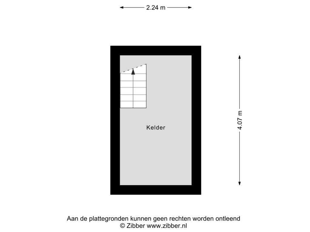 View floorplan of Kelder of Mierdseweg 25