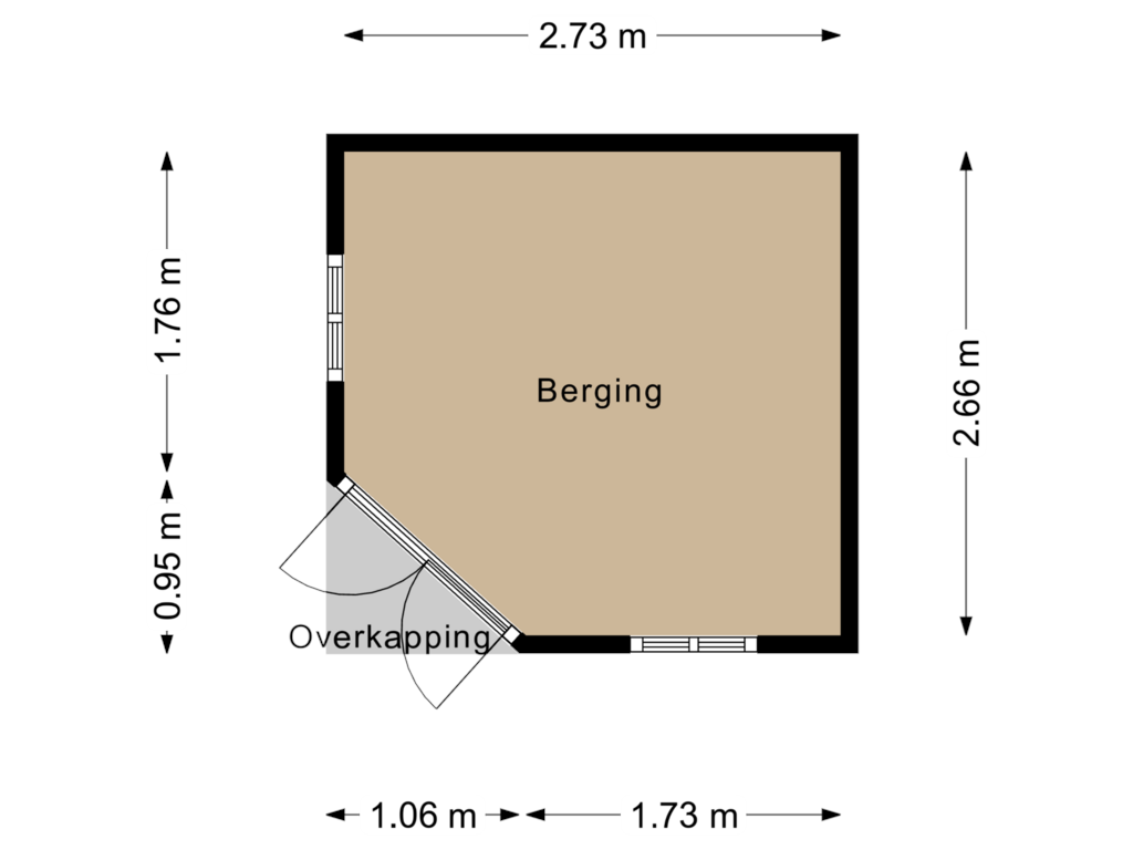 Bekijk plattegrond van Berging van Van Delenerf 19