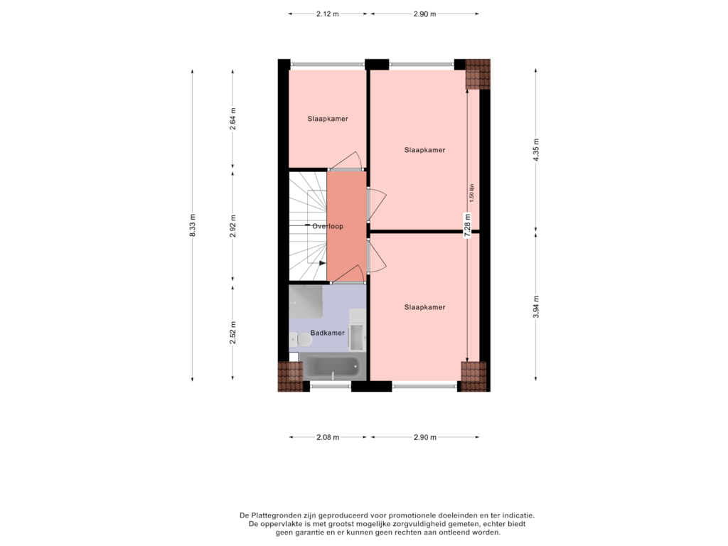 View floorplan of Eerste verdieping of Samuel de Marezhof 29