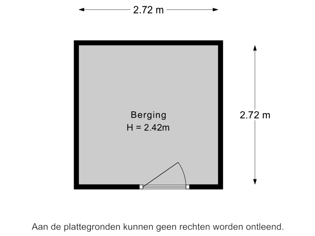 Bekijk plattegrond van Berging van Bulgersteyn 7305