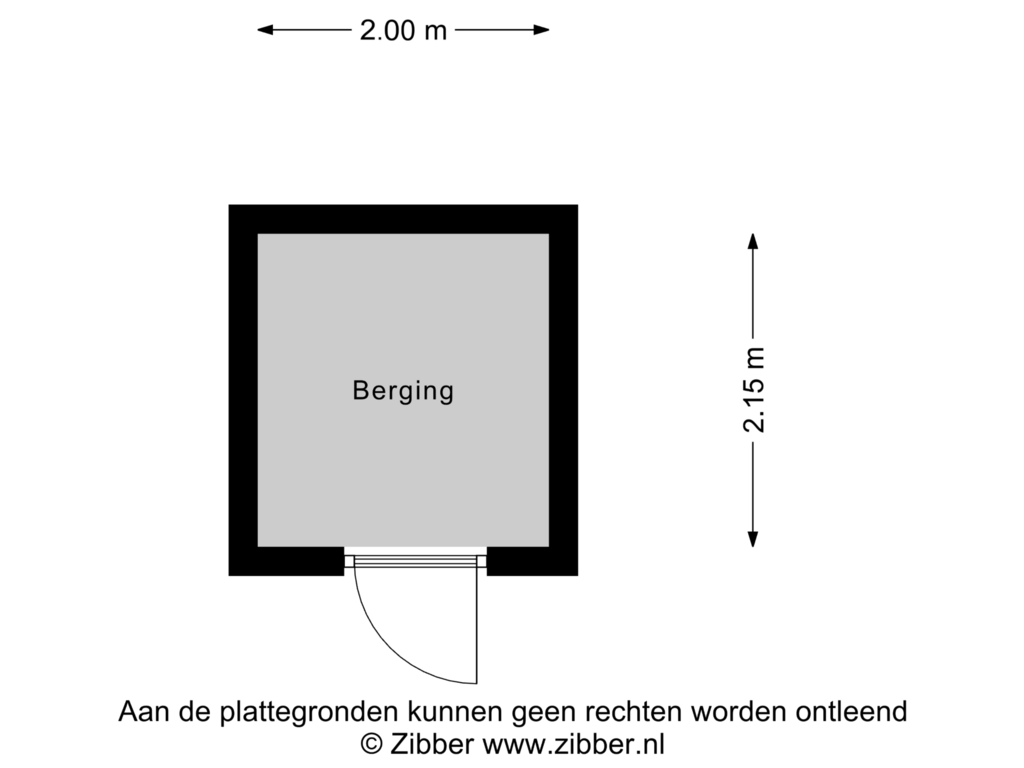 Bekijk plattegrond van Berging van Stationsweg 92-601